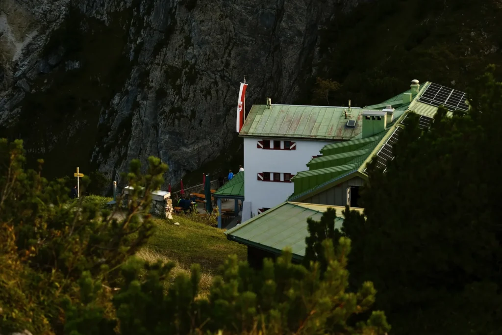 Het Stripsenjochhaus in de Wilder Kaiser