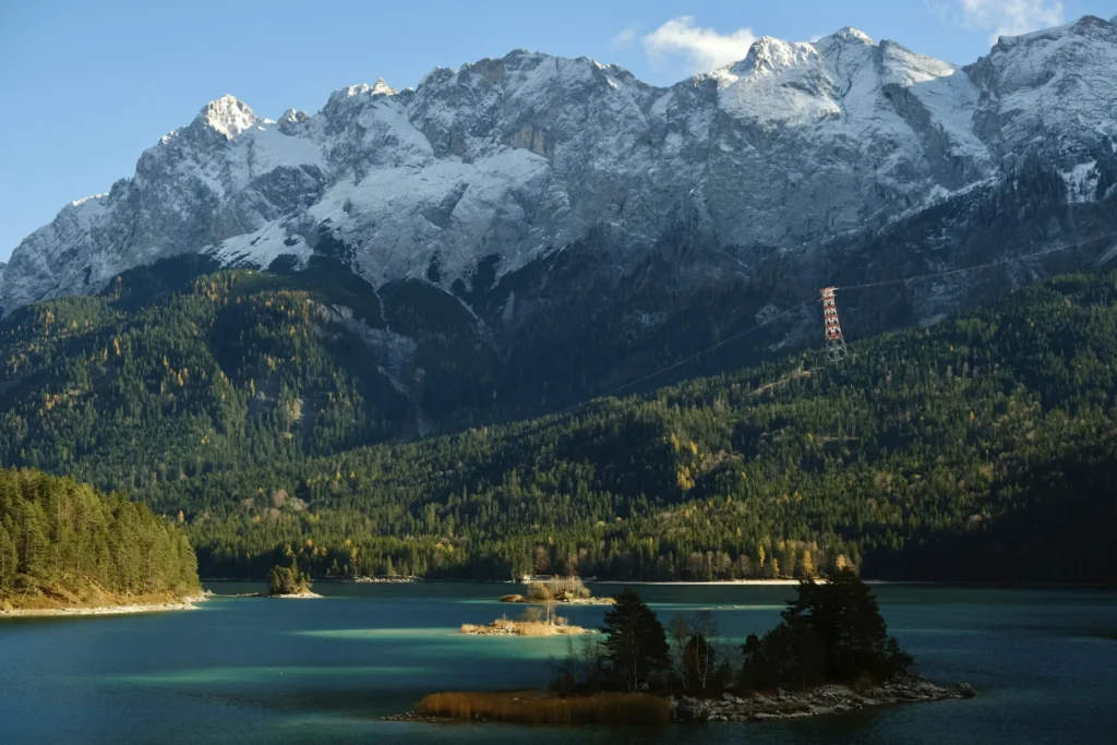 Genieten van prachtig uitzicht over de Eibsee