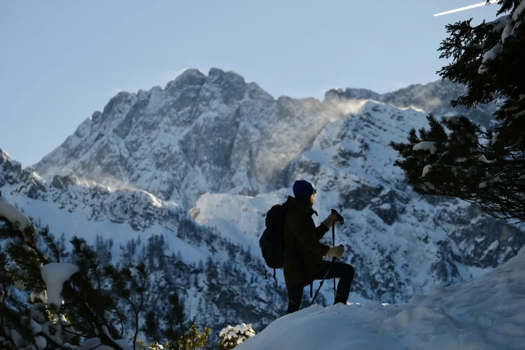Winterwandelen bij de prachtige Rontalboden in het Karwendel