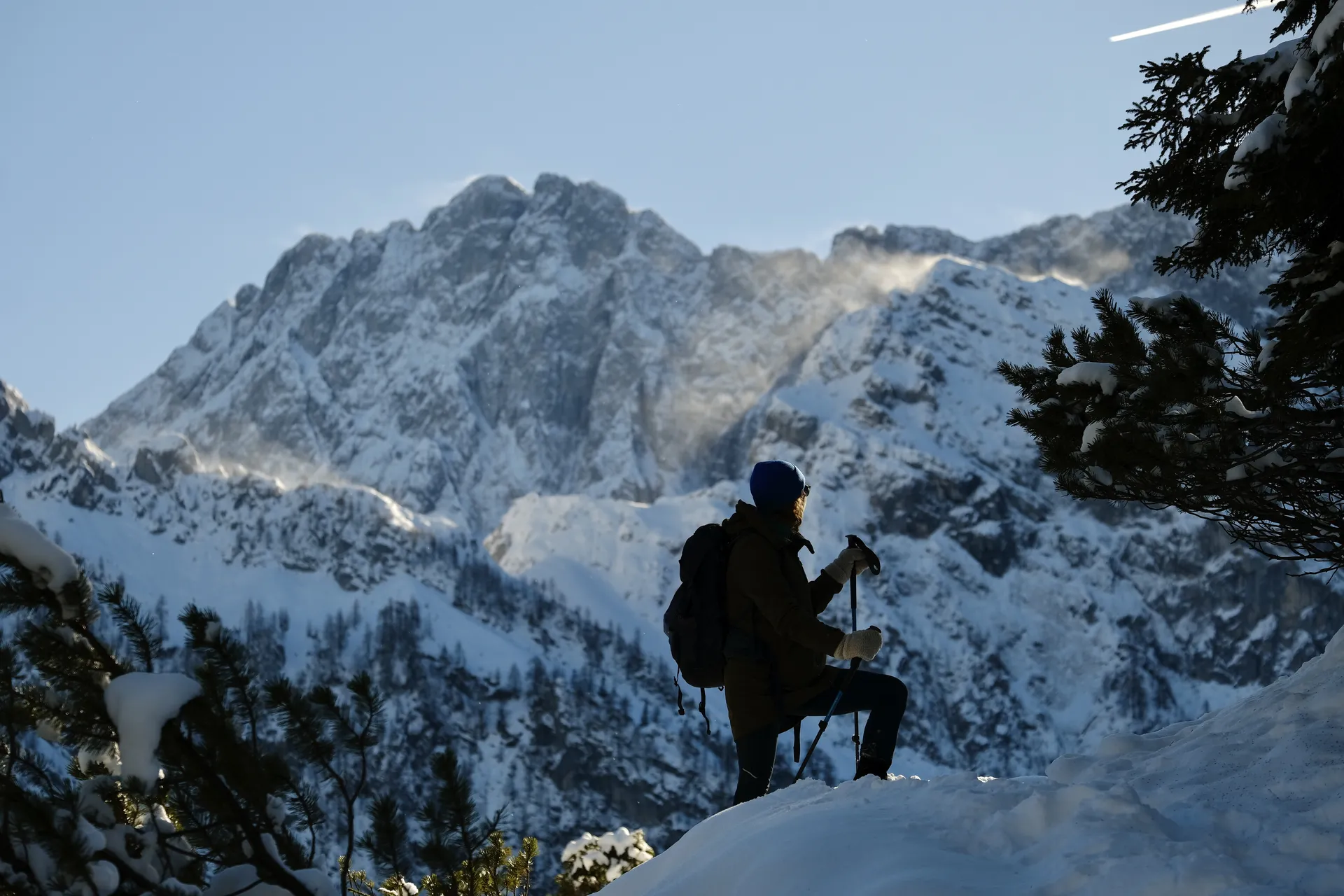 Winterwandelen bij de prachtige Rontalboden in het Karwendel