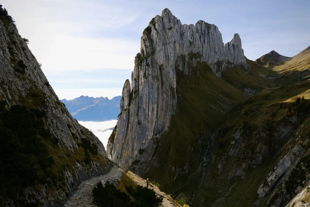 Dit is de imposante Saxer Lücke in Zwitserland (Appenzeller Alpen)